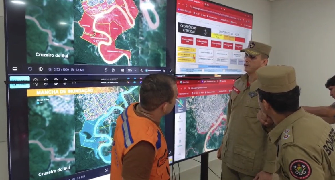 Rio Juruá deve continuar subindo até sexta-feira”, alerta comandante dos Bombeiros em Cruzeiro do Sul