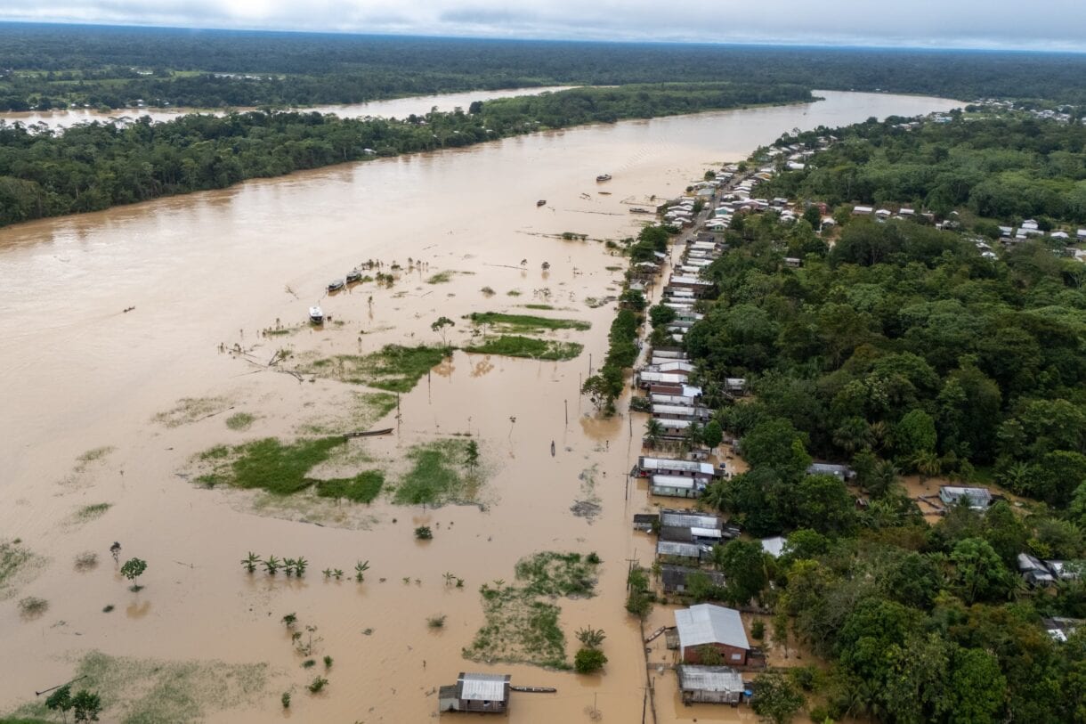 Mais de 12 mil pessoas são afetadas pela cheia do Rio Juruá e Cruzeiro do Sul abre 2° abrigo